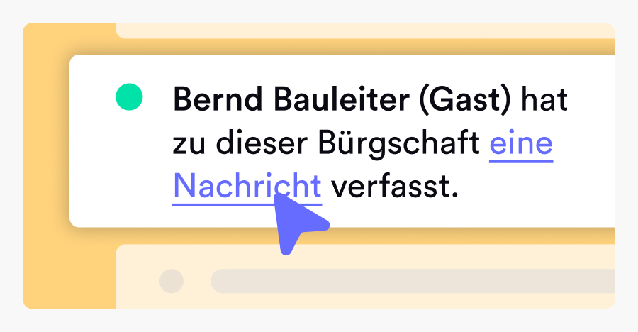 Bürgschaften teilen in Trustlog