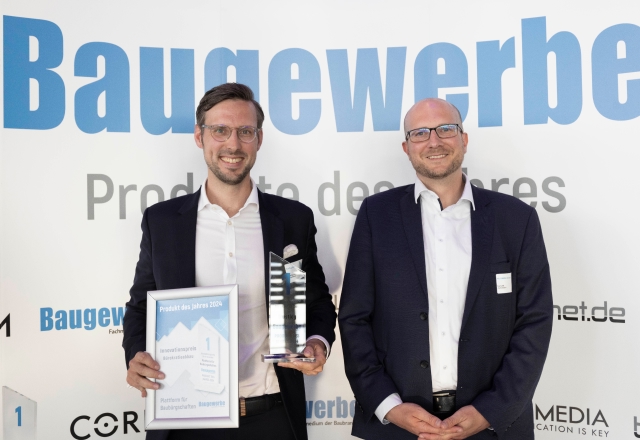 Trustlog – Gewinner der Leserwahl zum „Produkt des Jahres" des Baugewerbe Magazines